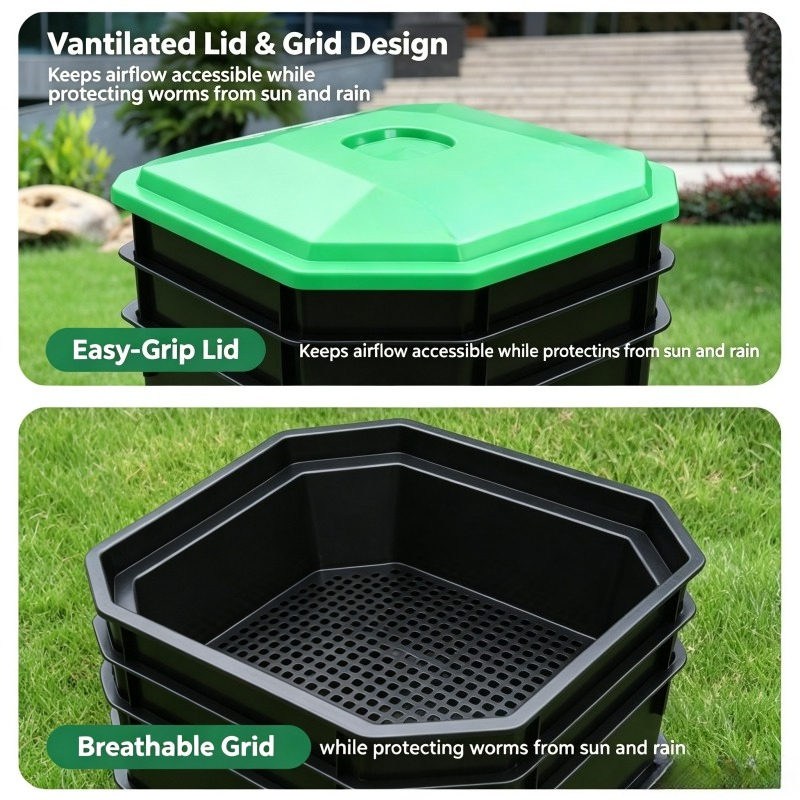 Worm Composter Bin for Kitchen - Compost Bin 리뷰 및 가격