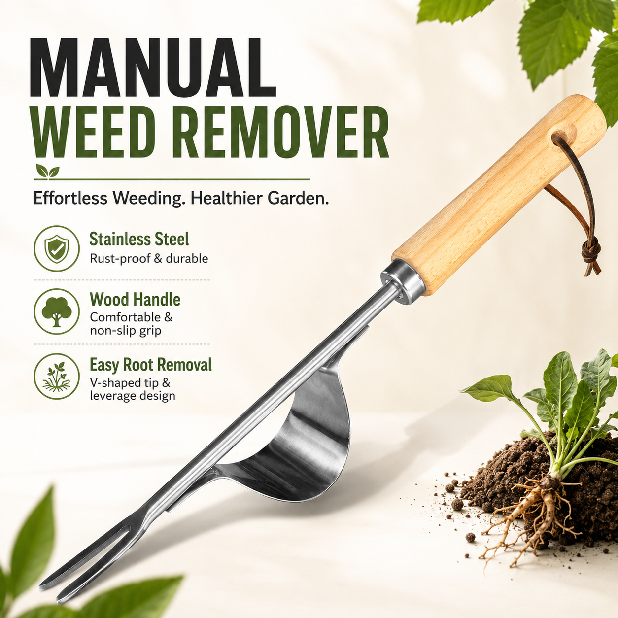 Manual Weed Remover, Stainless - Weed Puller 리뷰 및 가격
