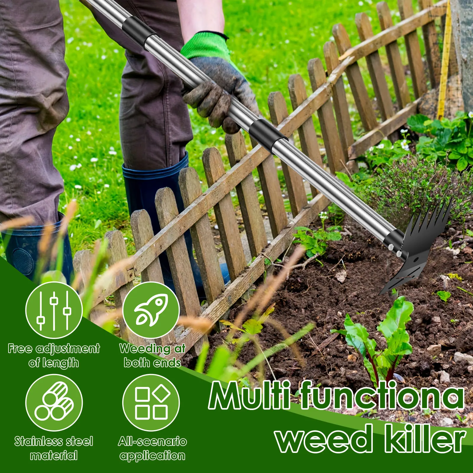 Garden Thatch Rake Stainless S - Weed Puller 리뷰 및 가격