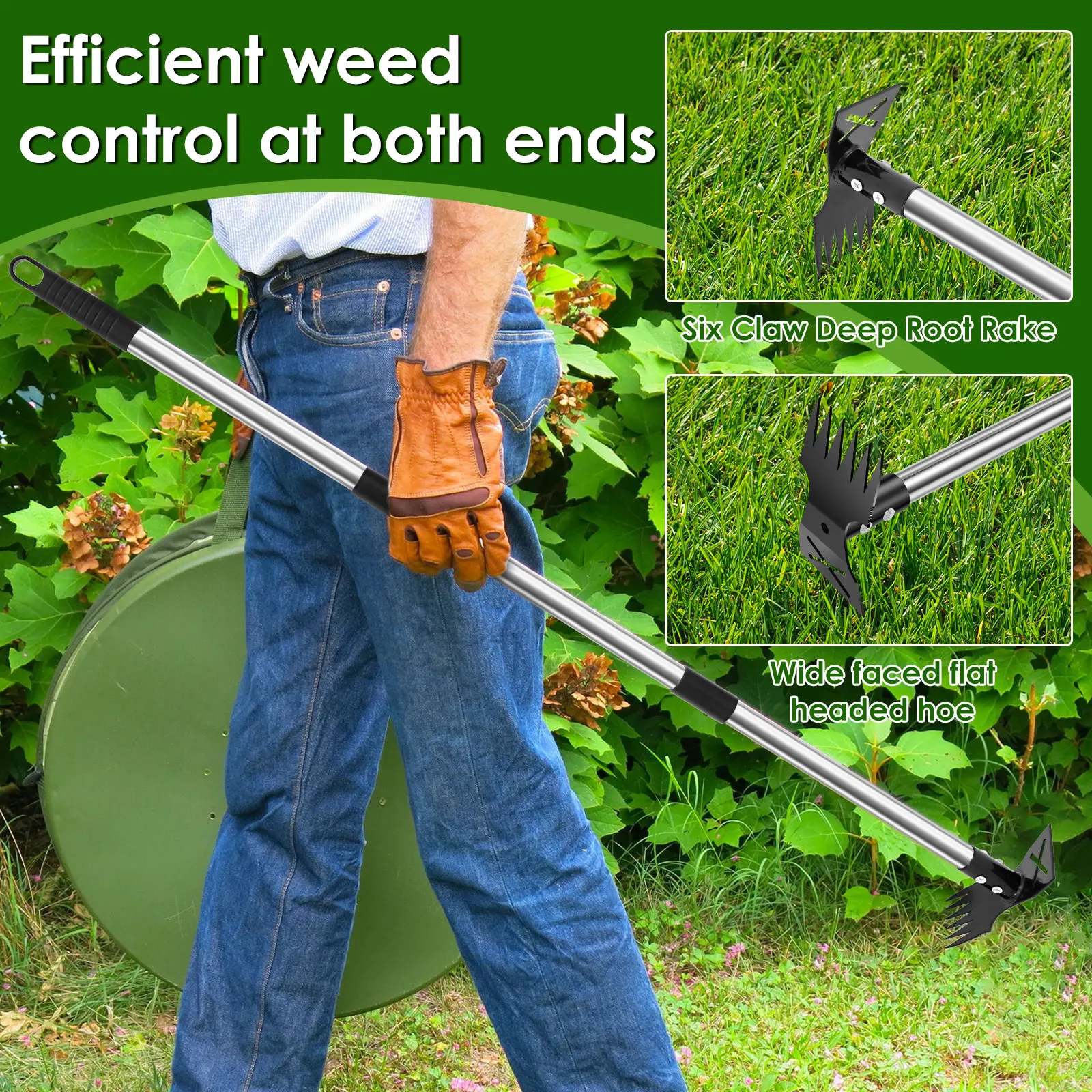 Garden Thatch Rake Stainless S - Weed Puller 리뷰 및 가격