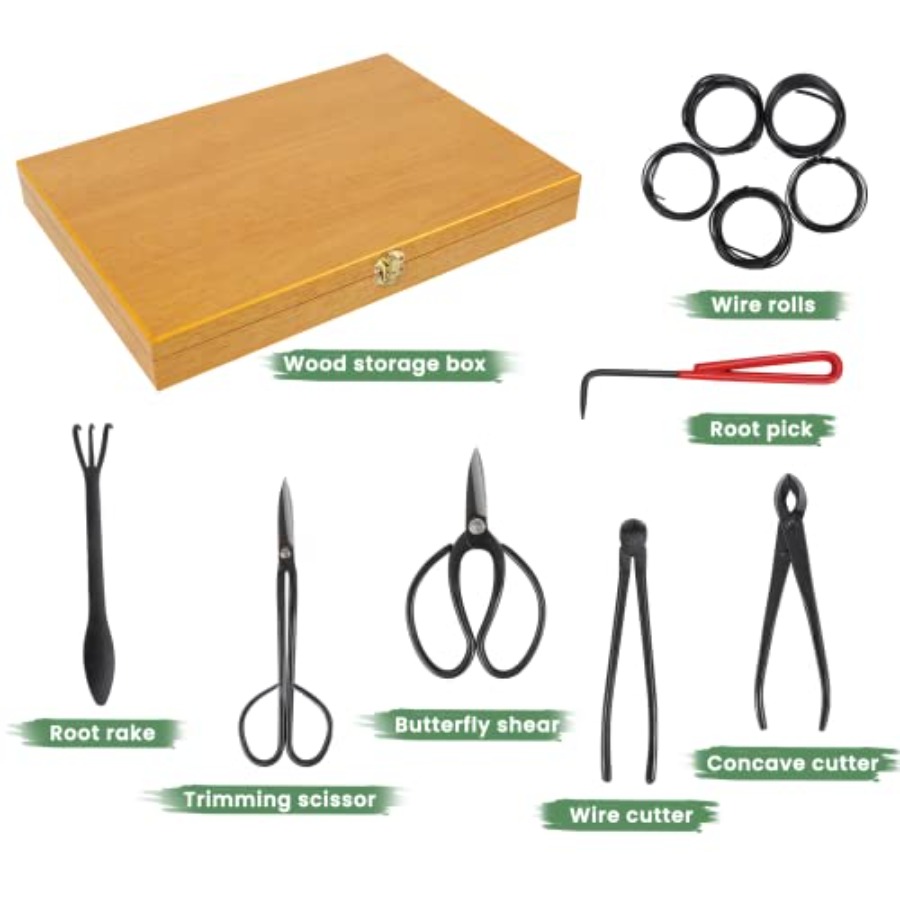 Bonsai Tools Set with Wood Box - Bonsai Tool Set 리뷰 및 가격