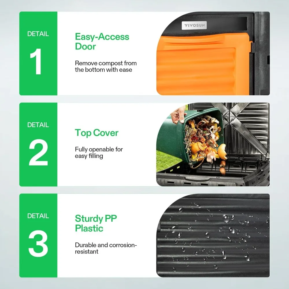 Gallon Outdoor Composting Bin  - Compost Bin 리뷰 및 가격