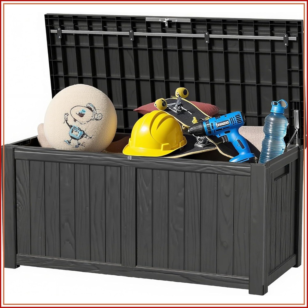 120 Gallon Outdoor Storage Box - Gardening Tools Box 리뷰 및 가격