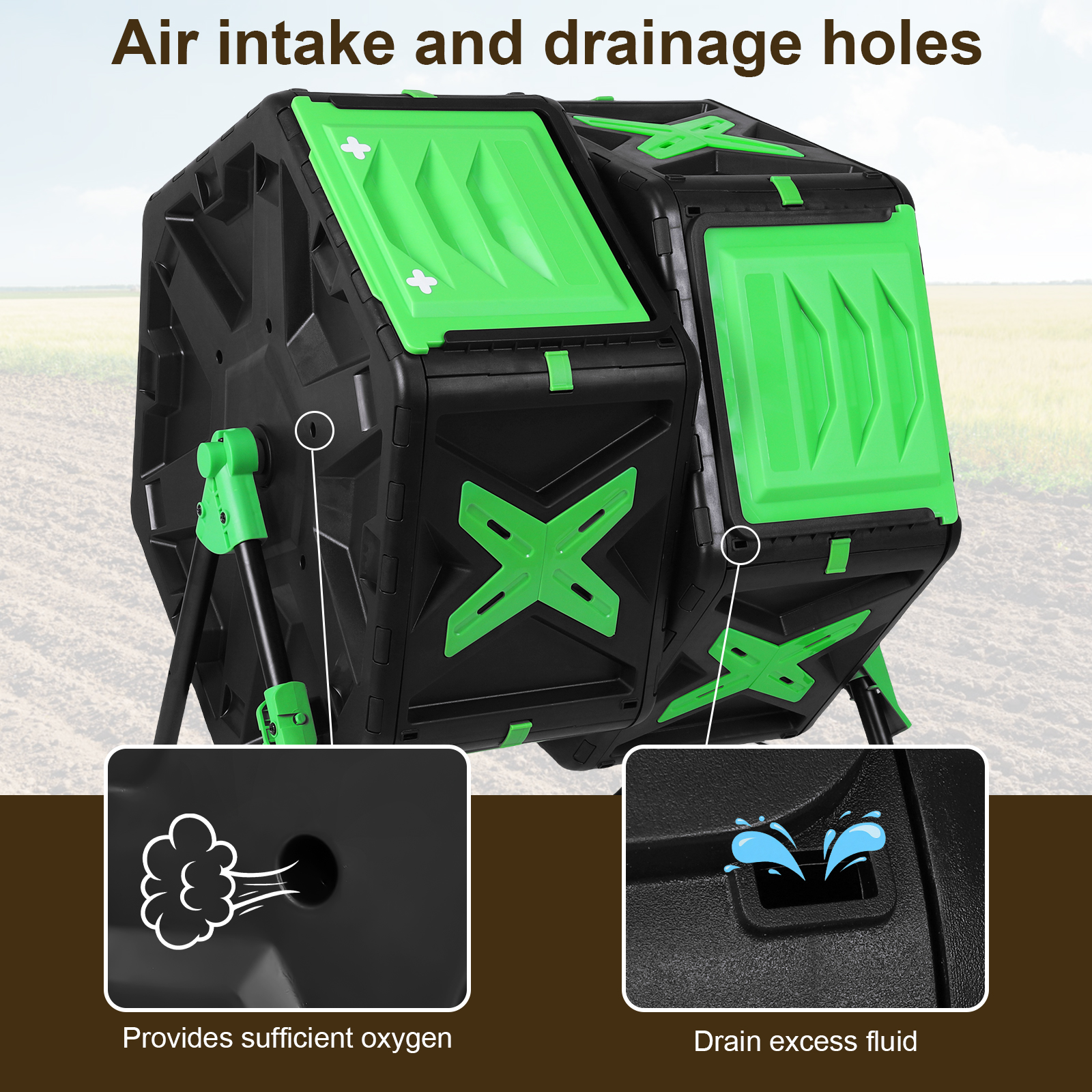 140L Dual Chamber High Volume  - Compost Bin 리뷰 및 가격