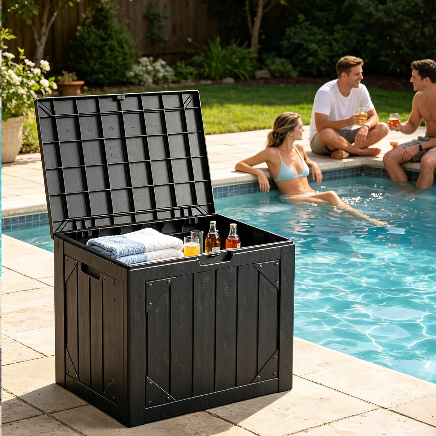 30 Gallon Outdoor Storage Box  - Gardening Tools Box 리뷰 및 가격