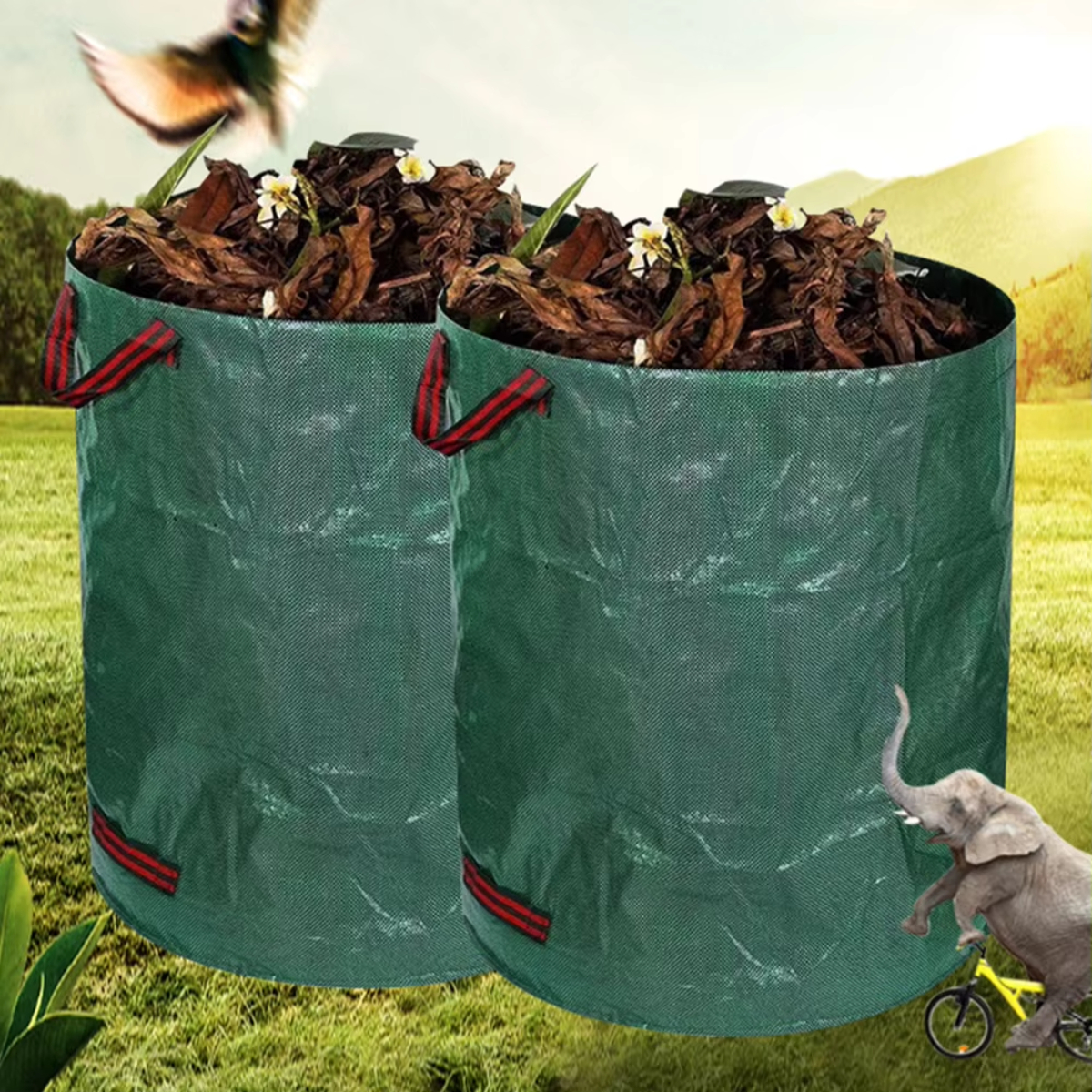 Garden Waste Bag 500L Large Ca - Grow Bags 리뷰 및 가격
