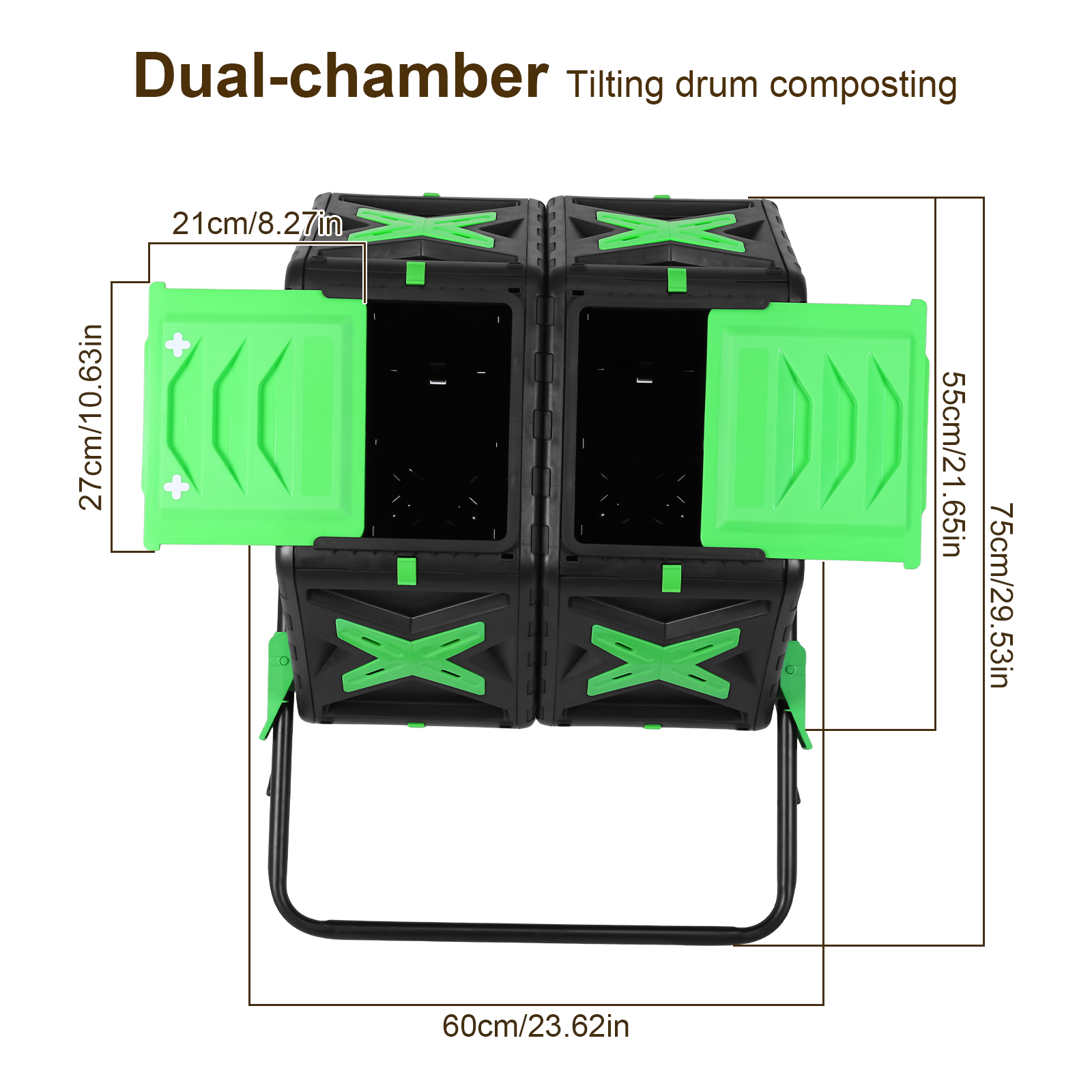 140L Dual Chamber Outdoor Tumb - Compost Bin 리뷰 및 가격