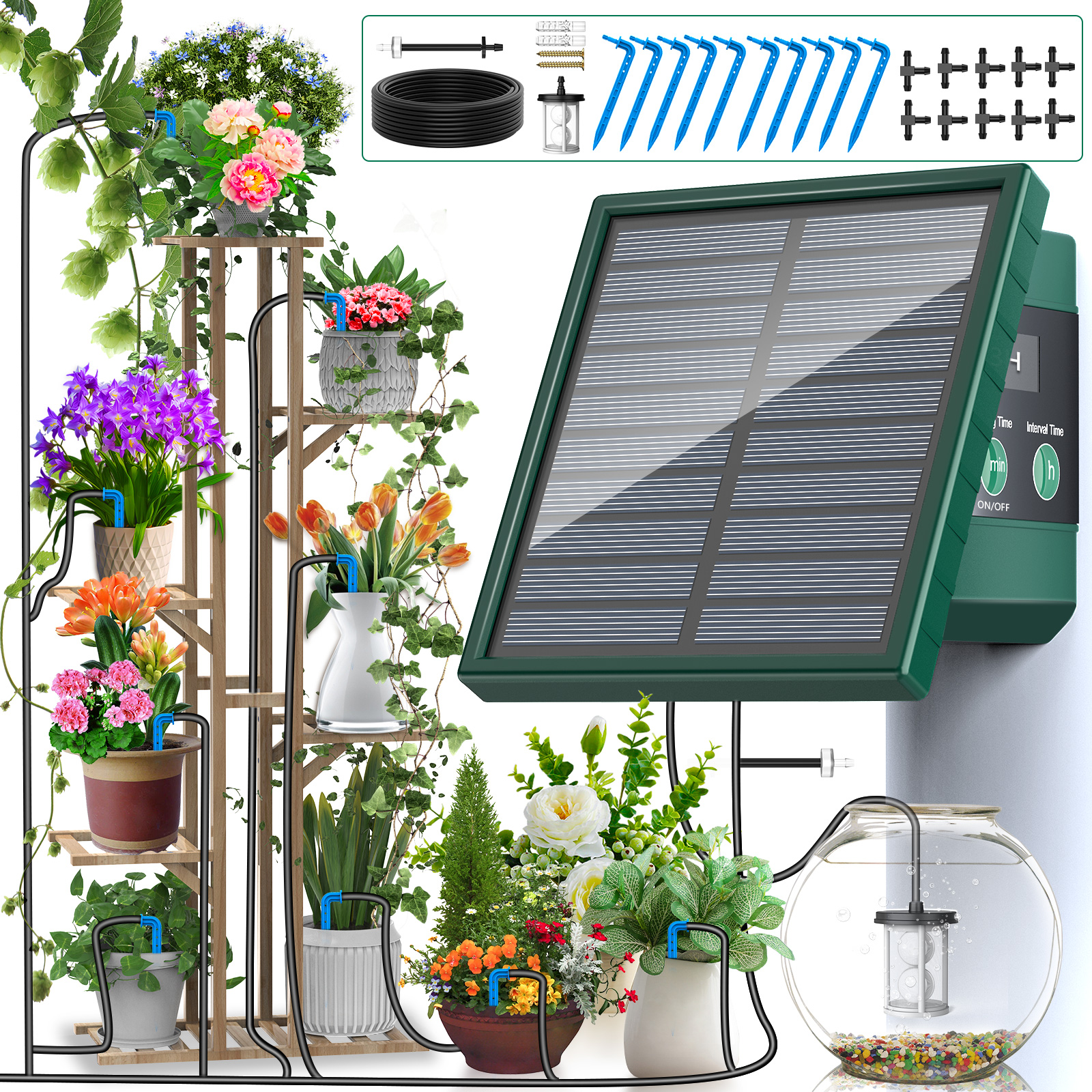 Solar Drip Irrigation Watering - Root Watering Spike 리뷰 및 가격