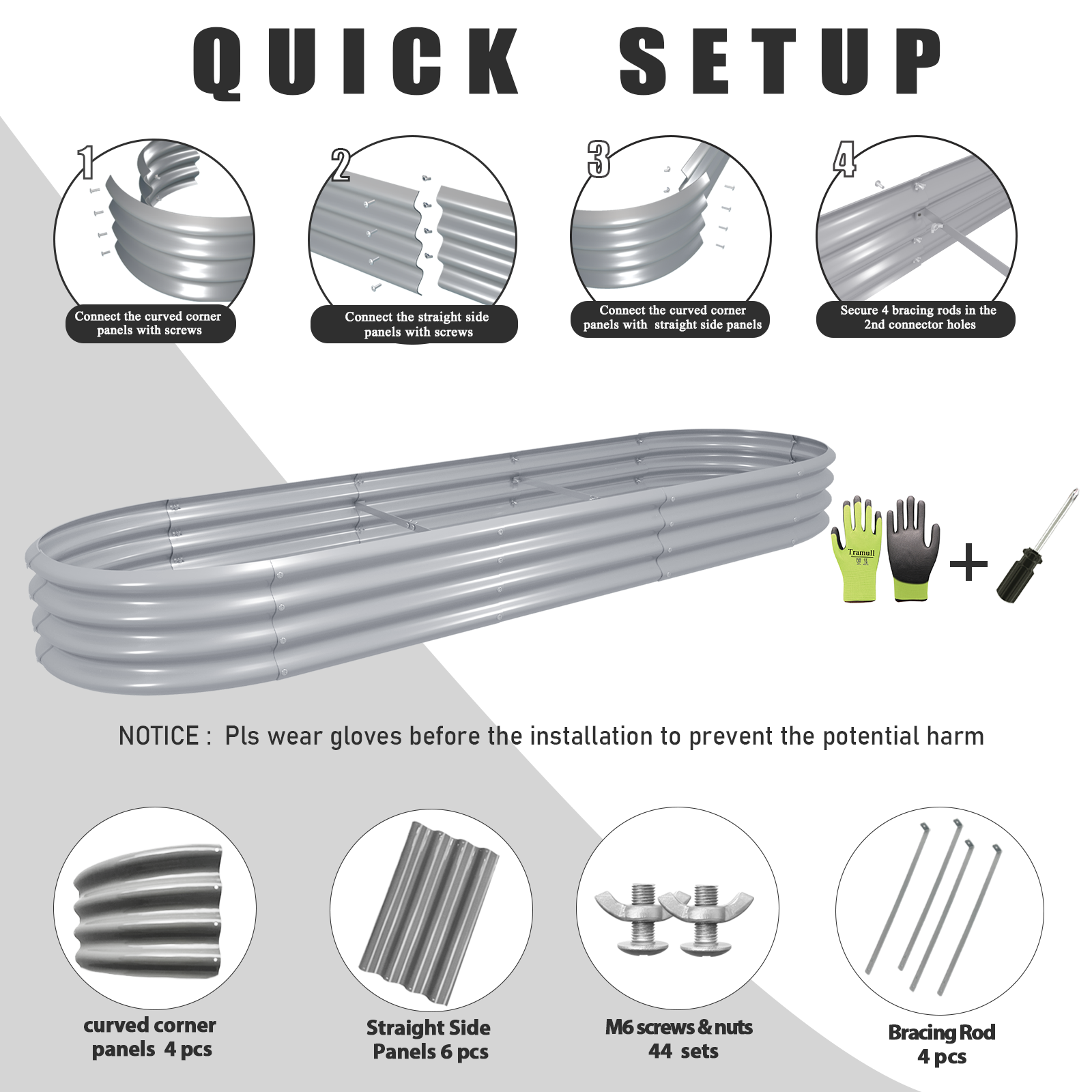 12x2x1FT Galvanized Raised Gar - Gardening Tools Box 리뷰 및 가격