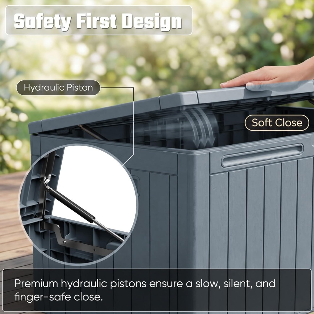 110 Gallon Outdoor Storage Box - Gardening Tools Box 리뷰 및 가격